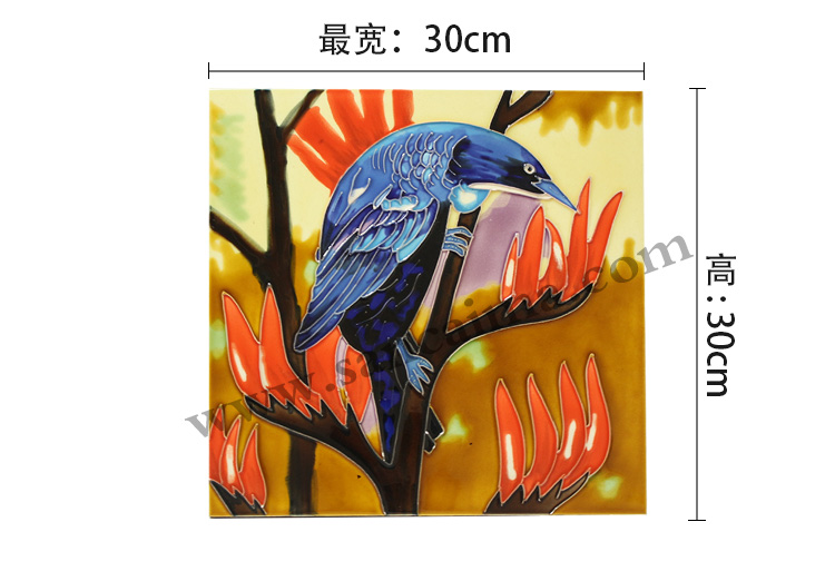 三彩瓷板畫(huà)尺寸