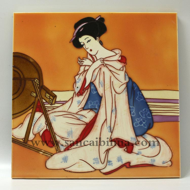 歐式三彩壁畫(huà)