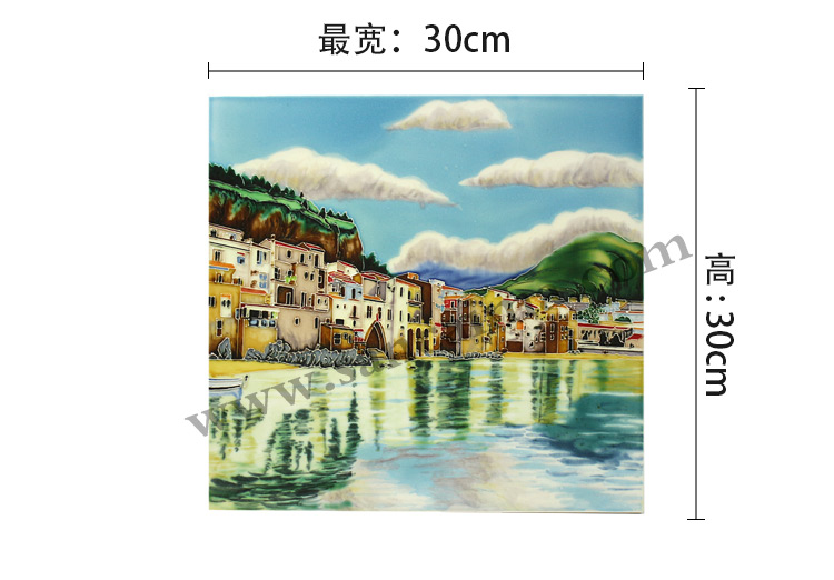 三彩瓷板畫風景系列尺寸
